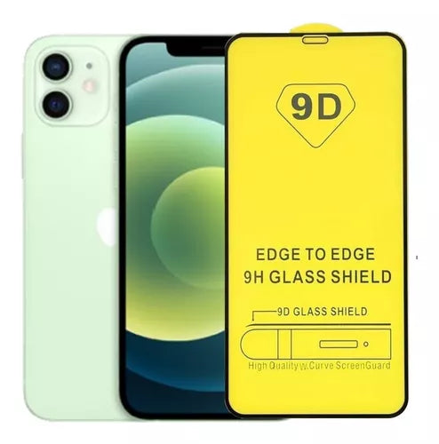 2 Piezas de Mica Cristal Templado Transparente 9D Para Iphone 12/ 12 Pro Vikingotek