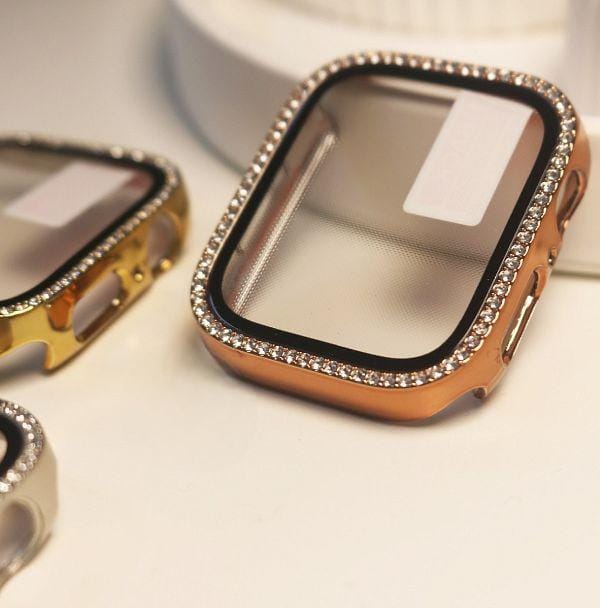 Case Con Cristal Templado 360° Compatible con Apple Watch, 46mm Vikingotek