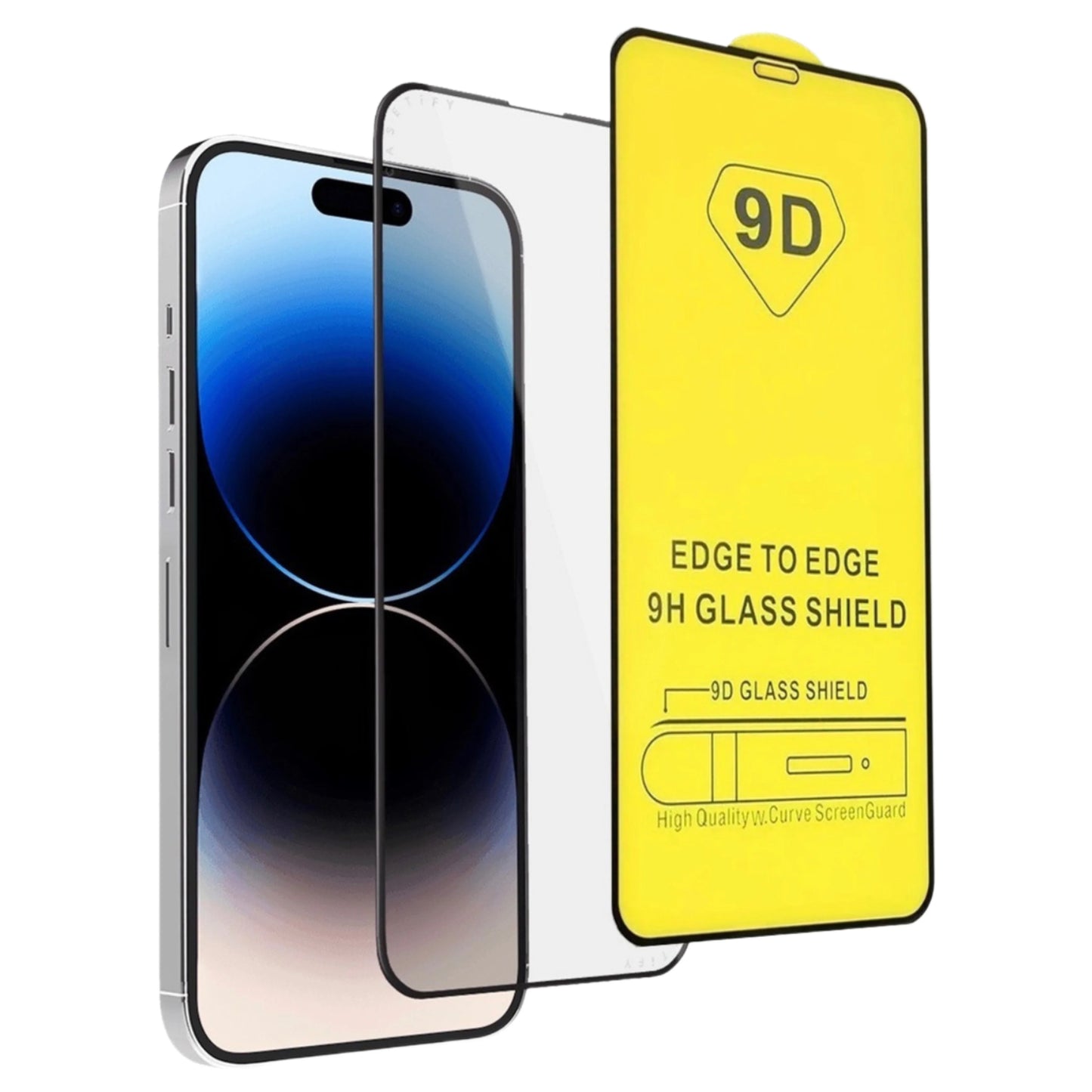 2 Piezas de Mica Cristal Templado Transparente 9d Completa Para Iphone 15 Plus  Vikingotek