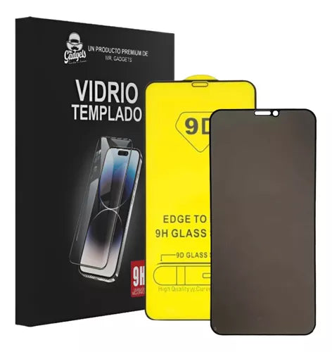 2 Piezas Mica Cristal Templado 9d Completa De Privacidad Para iPhone 12 Mini  Vikingotek