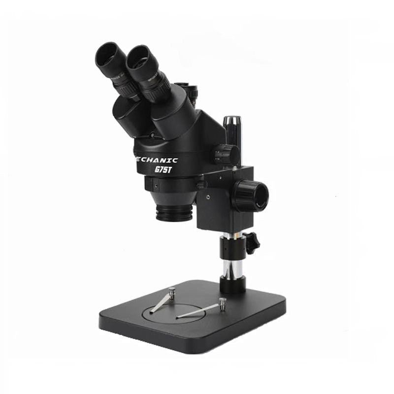 Microscopio Electrónica Mechanic Trinocular G75t-b1 Con Led Vikingotek