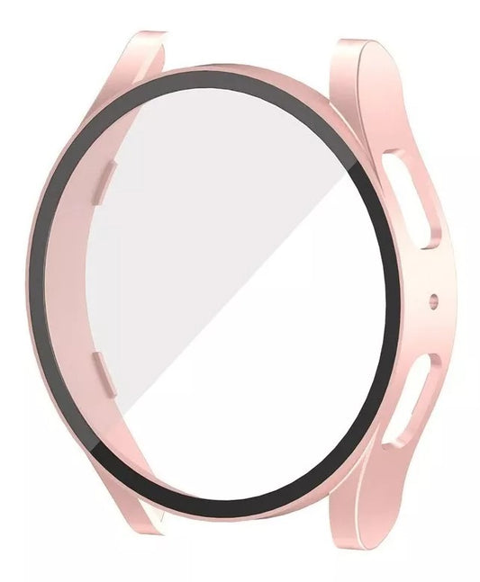 Case Con Cristal Templado 9h, 360° Compatible Con Galaxy Watch 4/5, 40mm  Vikingotek