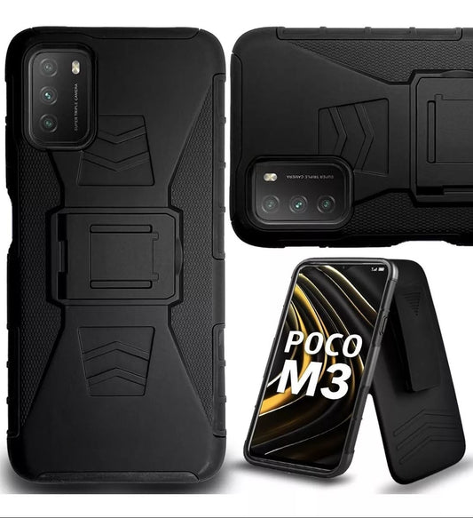 Funda De Uso Rudo compatible con : Poco M3 Vikingotek