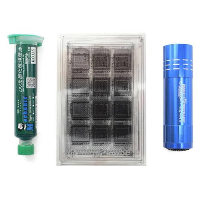 Kit Reparación Mechanic S1512 Mascarilla Uv Stencil y Lampara Uv Vikingotek